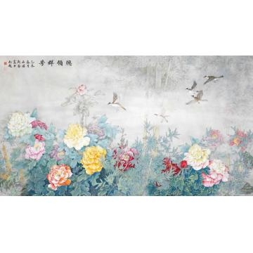 石君国画花鸟总领群芳字画之家