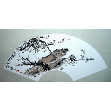 余险峰国画花鸟扇面作品（4）字画之家