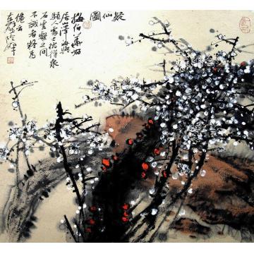 余险峰国画花鸟花鸟作品（10）字画之家