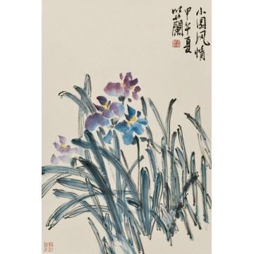 朱卫新国画花鸟小园风情字画之家