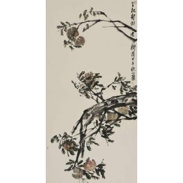 朱卫新国画花鸟生机郁勃老树花字画之家
