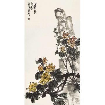 朱卫新国画花鸟山菊秋自香字画之家