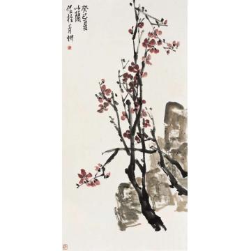 朱卫新国画花鸟梅石图字画之家