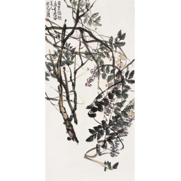 朱卫新国画花鸟紫藤字画之家