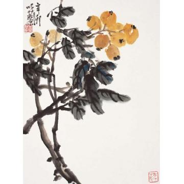 朱卫新国画花鸟色灿三星字画之家