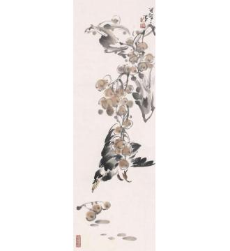 宋展生国画花鸟果林觅趣字画之家