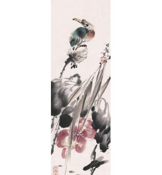 宋展生国画花鸟荷塘翠羽字画之家