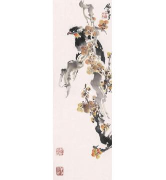 宋展生国画花鸟金梅报喜字画之家