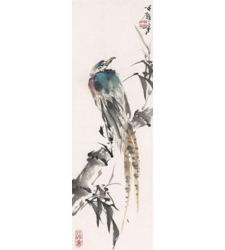 宋展生国画花鸟锦翎翠竹字画之家