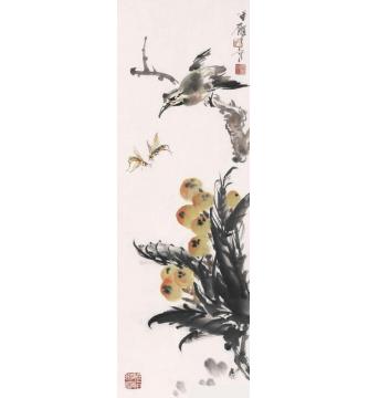 宋展生国画花鸟枇杷翠雉字画之家