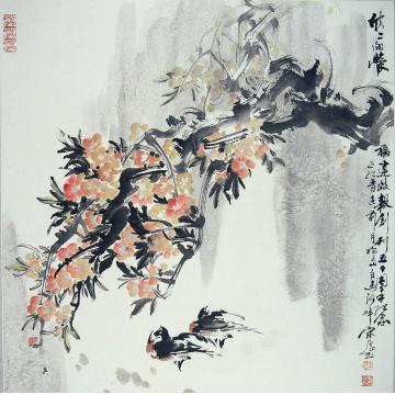 宋展生国画花鸟欣欣向荣字画之家