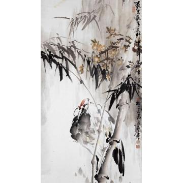 宋展生国画花鸟万里秋风天外意字画之家