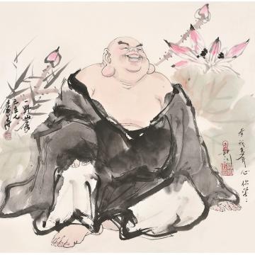 秦华国画人物看我多开心你学学字画之家