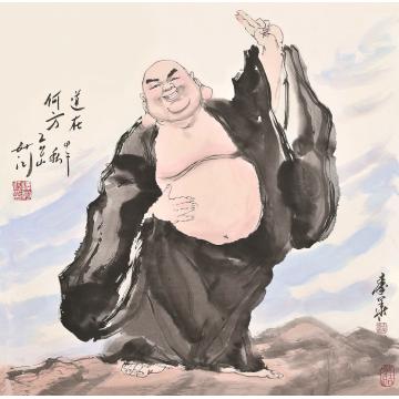 秦华国画人物道在何方字画之家