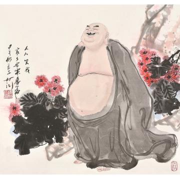 秦华国画人物人人笑我字画之家