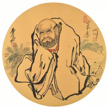 秦华国画人物西来意字画之家