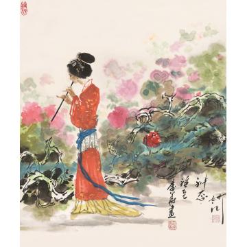 秦华国画人物神态幅至字画之家