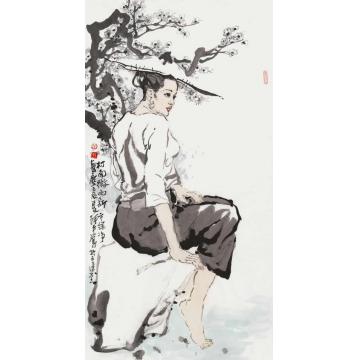张达平国画人物村南微雨字画之家