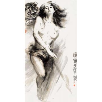 张达平国画人物解脱字画之家