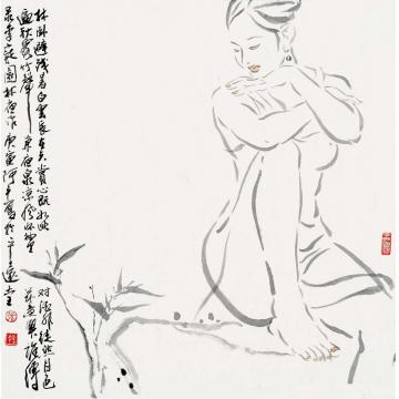 张达平国画人物新篁字画之家
