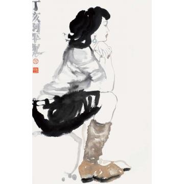 张达平国画人物国画作品003字画之家