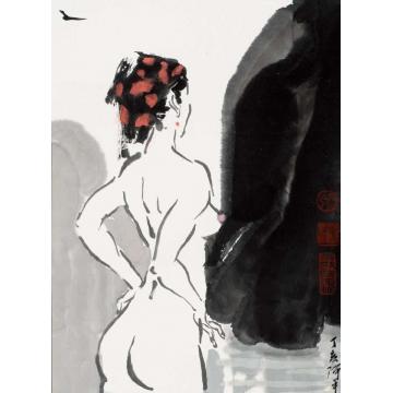 张达平国画人物黑白灰字画之家