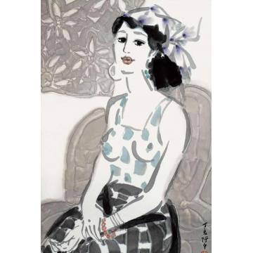 张达平国画人物宁静字画之家