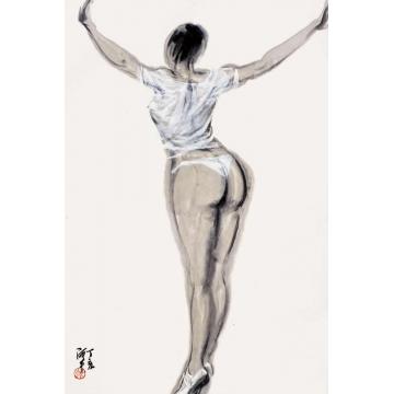 张达平国画人物展望字画之家
