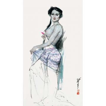 张达平国画人物国画作品007字画之家