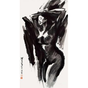 张达平国画人物国画作品008字画之家