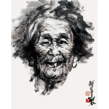 张达平国画人物国画作品010字画之家