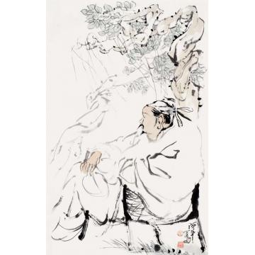 张达平国画人物闲情逸致字画之家