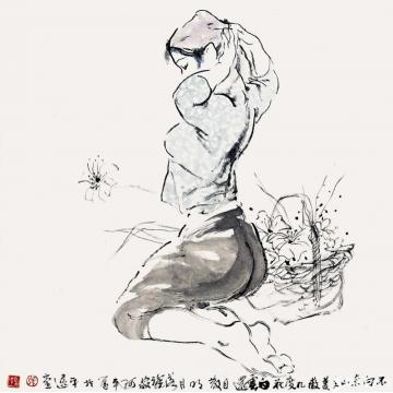 张达平国画人物国画作品011字画之家