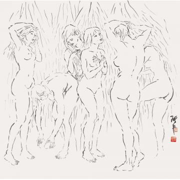 张达平国画人物国画作品058字画之家
