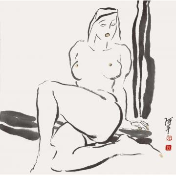张达平国画人物国画作品061字画之家