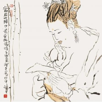 张达平国画人物国画作品062字画之家