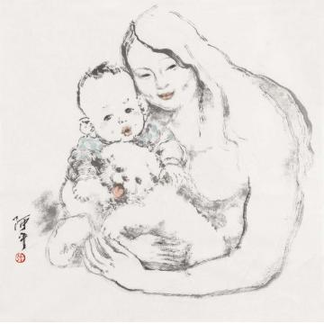 张达平国画人物国画作品063字画之家