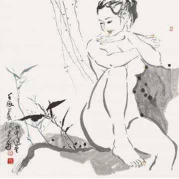 张达平国画人物国画作品068字画之家