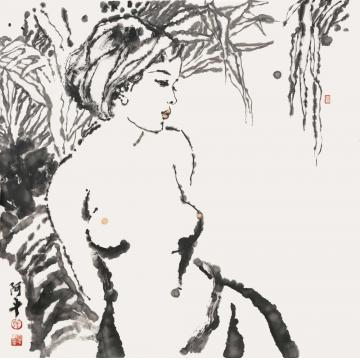 张达平国画人物国画作品071字画之家