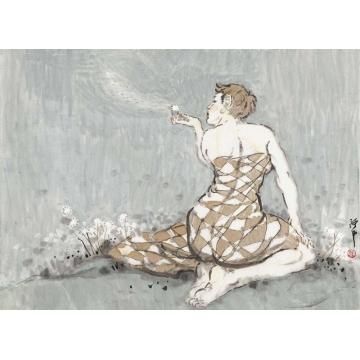 张达平国画人物国画作品075字画之家