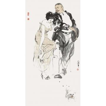 张达平国画人物国画作品077字画之家