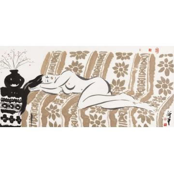 张达平国画人物国画作品079字画之家