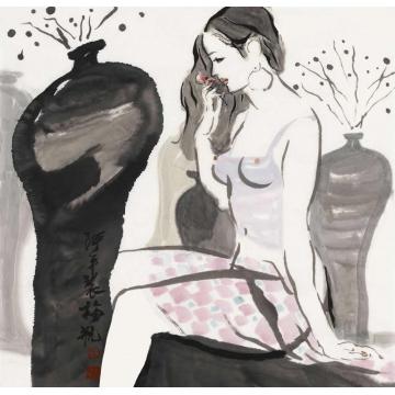 张达平国画人物国画作品081字画之家