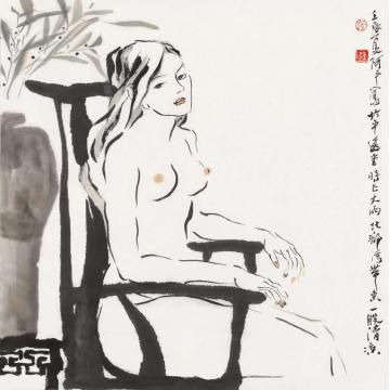张达平国画人物国画作品082字画之家