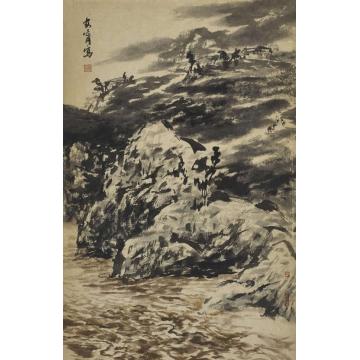 解安宁国画山水安宁写之一字画之家