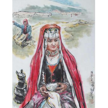 冯运榆国画人物帕米尔风情字画之家