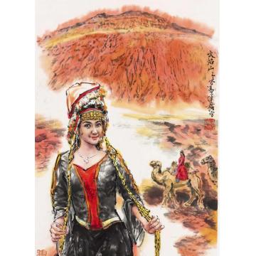 冯运榆国画人物火焰山字画之家