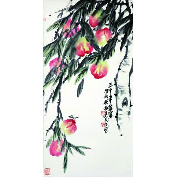 吴民先国画花鸟三千年结实字画之家