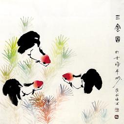 崔绍伦国画花鸟三金图字画之家