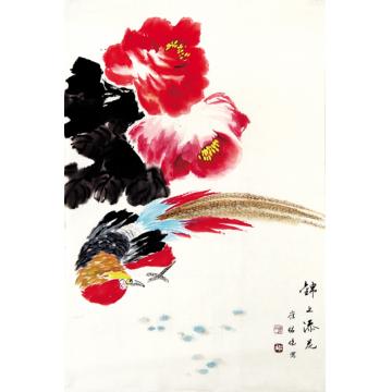 崔绍伦国画花鸟锦上添花字画之家